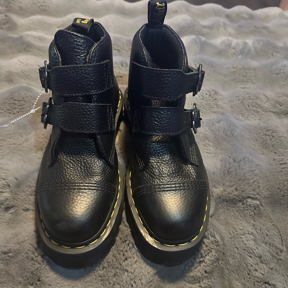 Dr. Martens Black Leather Boots - Picture 3 of 6